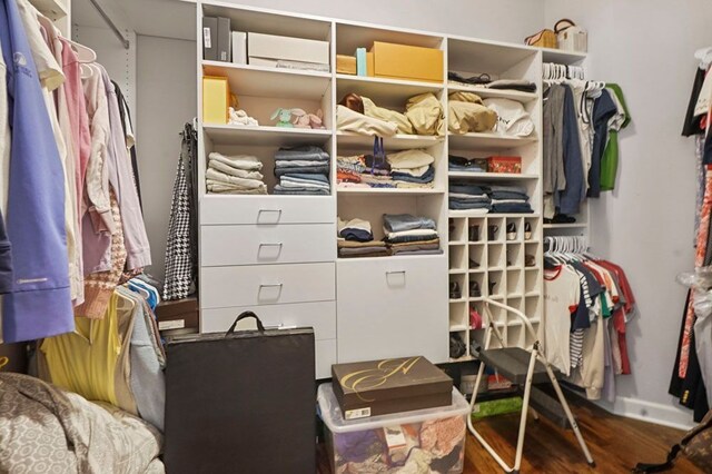 1293 Huntcliff, Milford, MI 48380 - walk in closet with wood finished floors