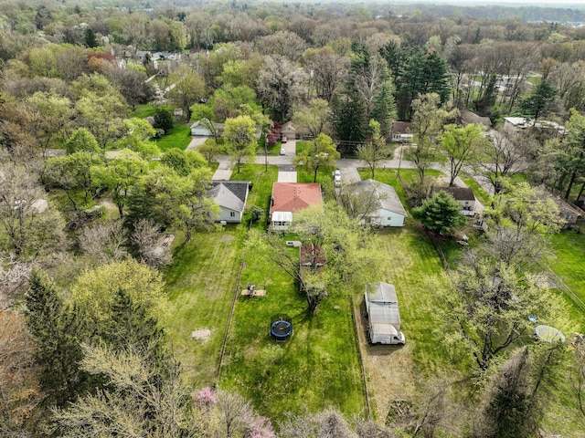 bird's eye view with a residential view