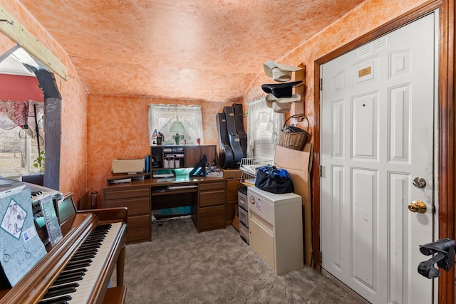 office area with carpet floors