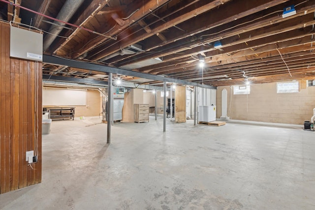 view of basement