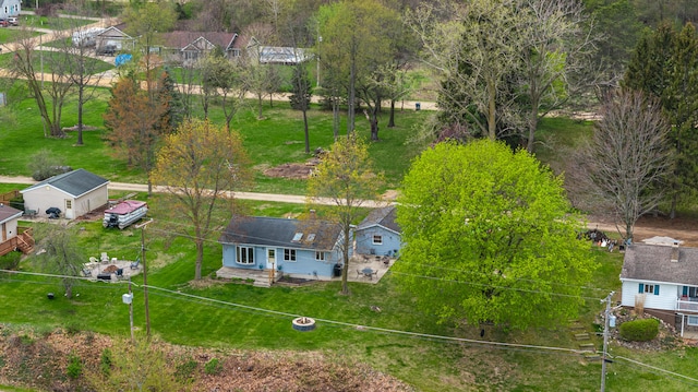 drone / aerial view with a residential view