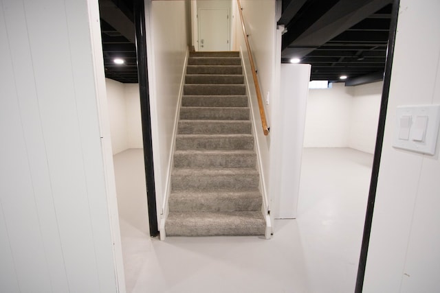 view of staircase