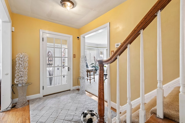 14174 Archdale St, Detroit, MI 48227 - entryway featuring baseboards and stairway