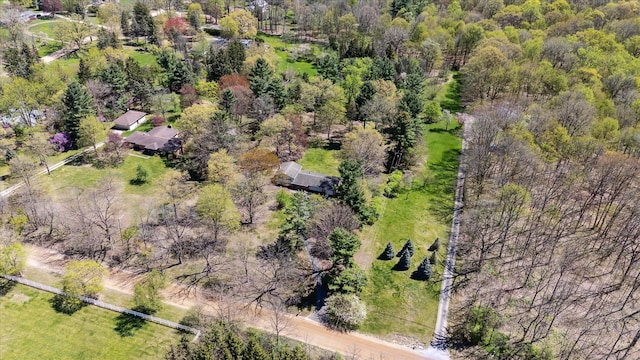 aerial view with a view of trees