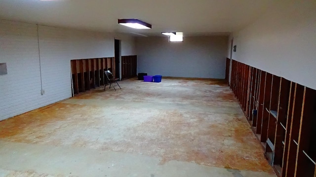 7407 Beecher Rd, Flint, MI 48532 - finished below grade area featuring wainscoting