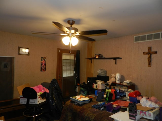 7407 Beecher Rd, Flint, MI 48532 - dining space with ceiling fan