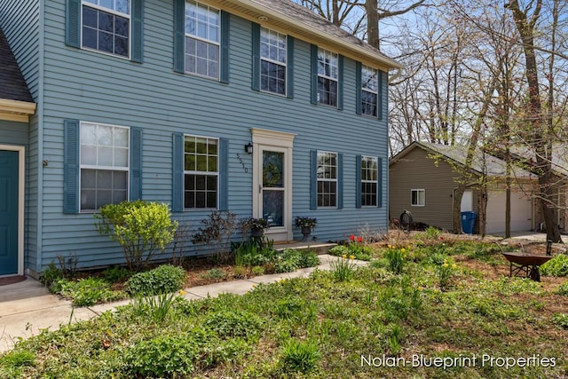 view of colonial inspired home