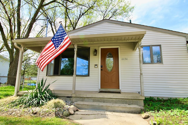 view of front of home