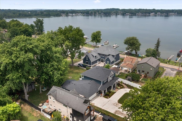 114 Bernstadt St, Novi, MI 48377 - bird's eye view with a water view and a residential view