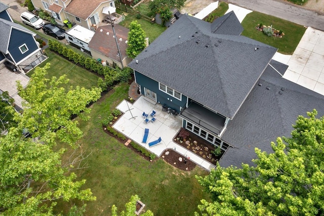 114 Bernstadt St, Novi, MI 48377 - birds eye view of property featuring a residential view