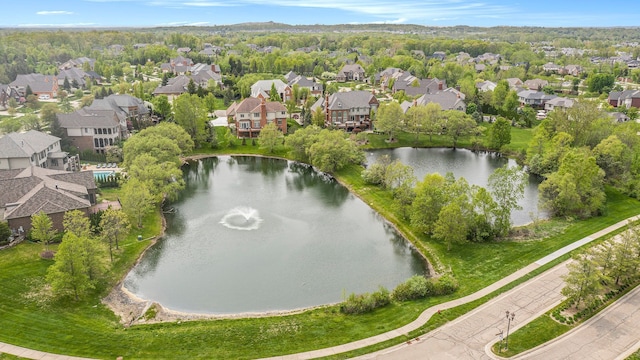 2832 Croftshire Ct, Rochester, MI 48306 - birds eye view of property featuring a water view and a residential view