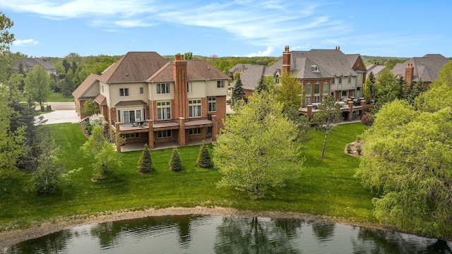 2832 Croftshire Ct, Rochester, MI 48306 - birds eye view of property with a water view and a residential view