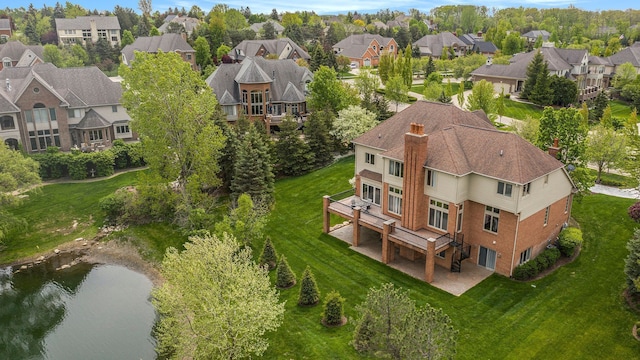 2832 Croftshire Ct, Rochester, MI 48306 - drone / aerial view featuring a water view and a residential view