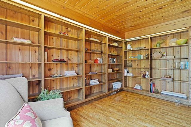 view of storage area