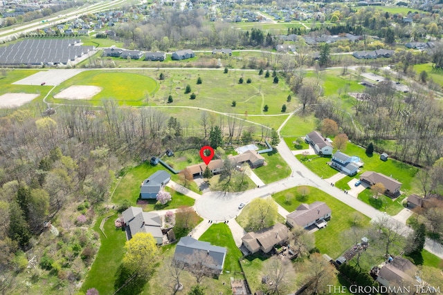 birds eye view of property featuring a residential view