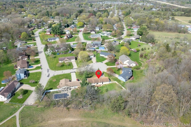 birds eye view of property featuring a residential view