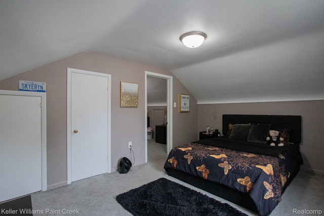 43 Canfield Dr, Mount Clemens, MI 48043 - carpeted bedroom featuring lofted ceiling