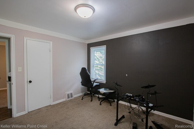 43 Canfield Dr, Mount Clemens, MI 48043 - carpeted office space with baseboards
