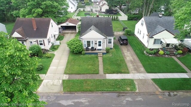 43 Canfield Dr, Mount Clemens, MI 48043 - aerial perspective of suburban area
