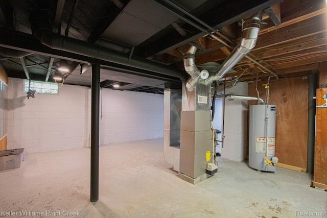 43 Canfield Dr, Mount Clemens, MI 48043 - below grade area with water heater and heating unit