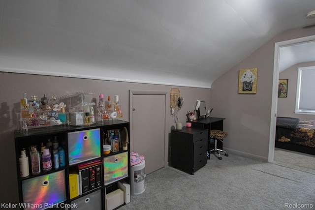 43 Canfield Dr, Mount Clemens, MI 48043 - office with lofted ceiling and carpet floors