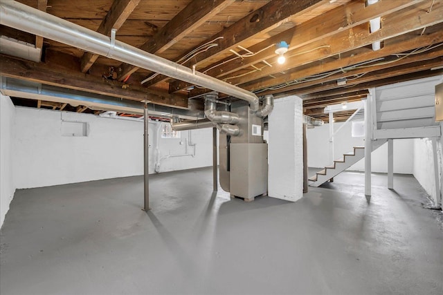 2061 E Whittemore Ave, Burton, MI 48529 - unfinished basement with stairs