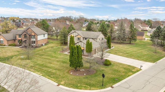 drone / aerial view featuring a residential view