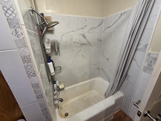 4280 Birch St, Lake, MI 48632 - bathroom with shower / bathtub combination with curtain