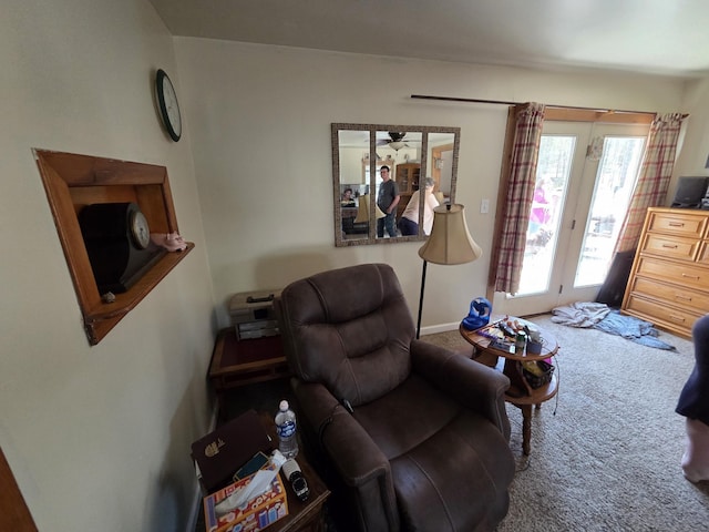 4280 Birch St, Lake, MI 48632 - carpeted living area with baseboards