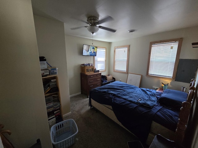 4280 Birch St, Lake, MI 48632 - carpeted bedroom with a ceiling fan and baseboards