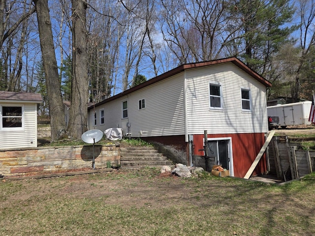 4280 Birch St, Lake, MI 48632 - view of property exterior featuring a lawn