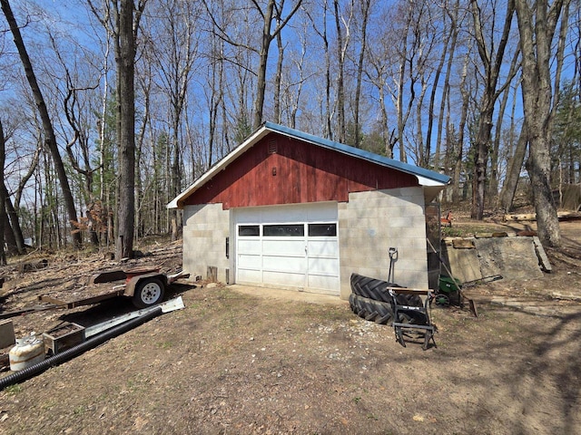 4280 Birch St, Lake, MI 48632 - view of detached garage