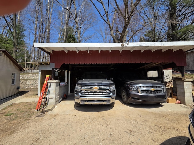 4280 Birch St, Lake, MI 48632 - view of car parking with a detached carport and driveway