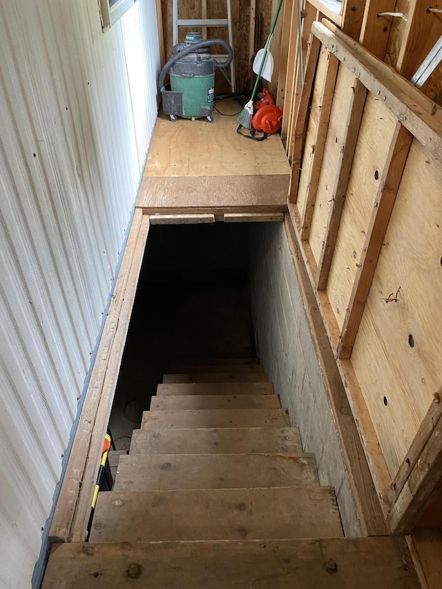 view of stairway