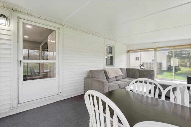 view of sunroom
