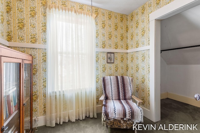 201 N Woodworth St, Corunna, MI 48817 - living area with healthy amount of natural light and wallpapered walls