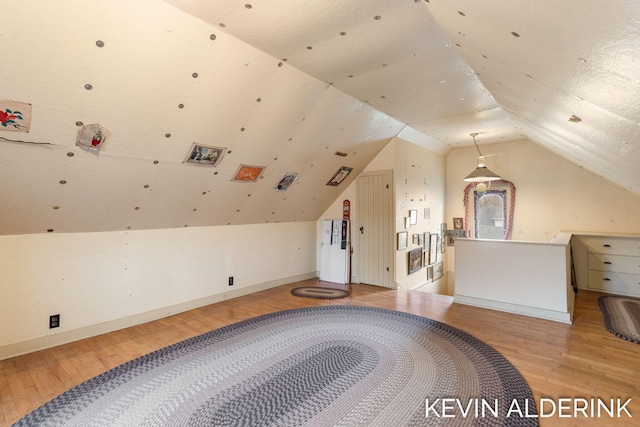 201 N Woodworth St, Corunna, MI 48817 - bonus room with light wood-style floors and vaulted ceiling