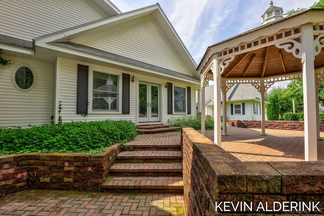 201 N Woodworth St, Corunna, MI 48817 - view of exterior entry with french doors
