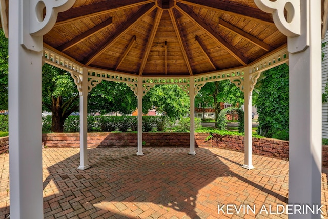 201 N Woodworth St, Corunna, MI 48817 - view of patio with a gazebo