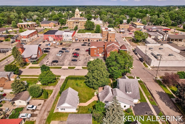 201 N Woodworth St, Corunna, MI 48817 - aerial perspective of suburban area featuring a heavily wooded area