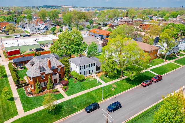 drone / aerial view featuring a residential view
