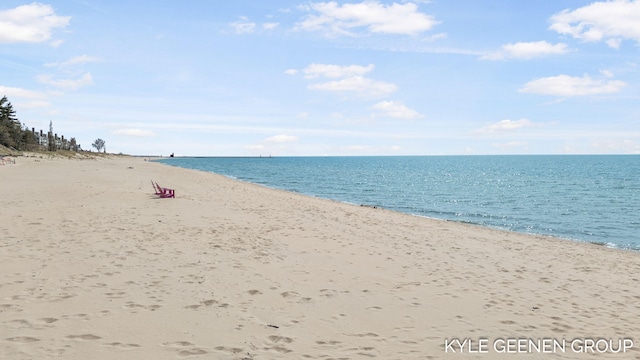 water view with a beach view