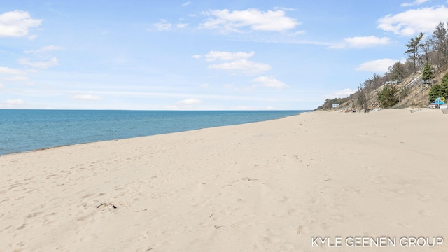 water view featuring a view of the beach