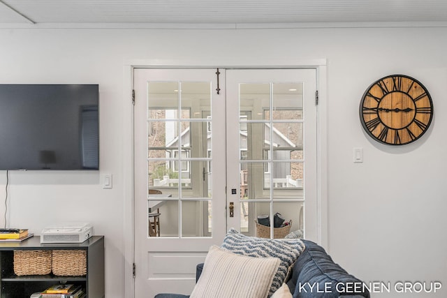 view of doorway to outside