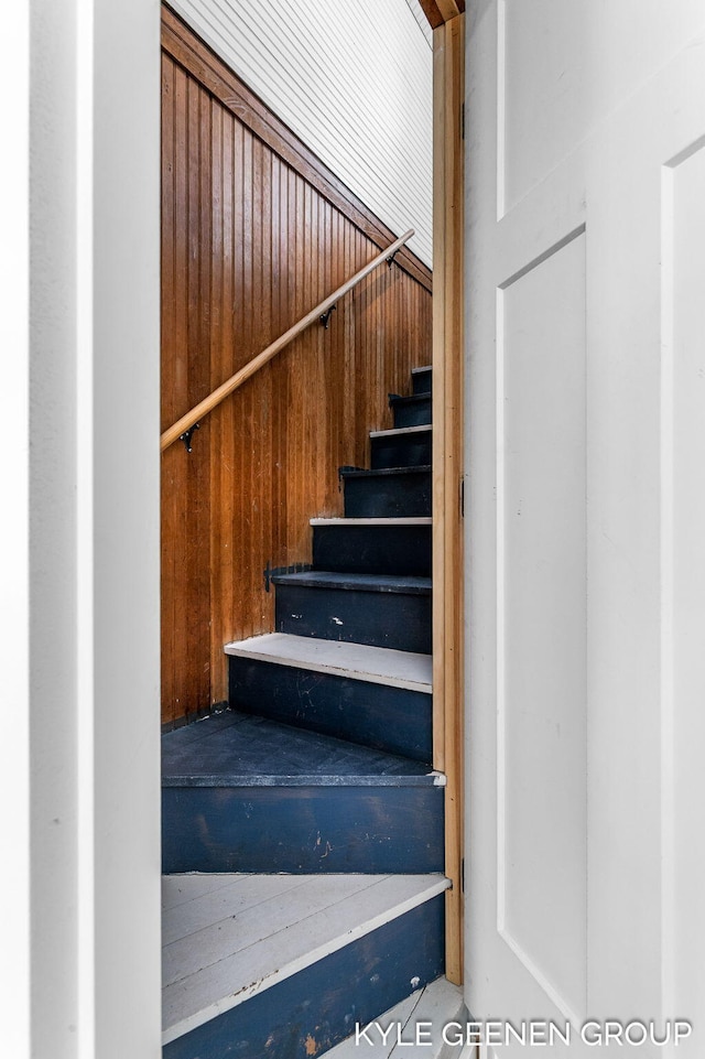 view of stairway