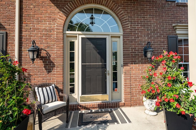 1699 Devonwood Dr, Rochester Hills, MI 48306 - doorway to property with brick siding