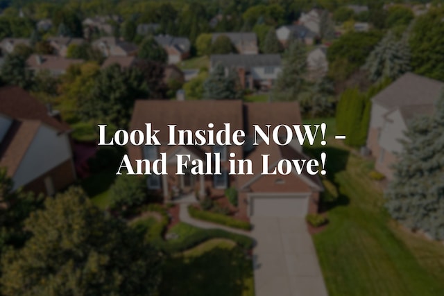 1699 Devonwood Dr, Rochester Hills, MI 48306 - birds eye view of property featuring a residential view