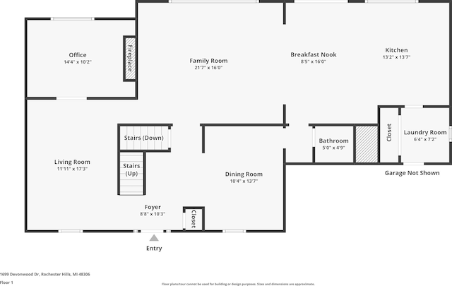 1699 Devonwood Dr, Rochester Hills, MI 48306 - view of layout