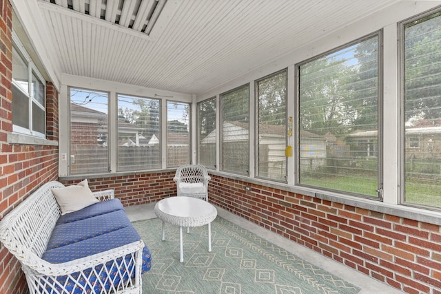 view of sunroom / solarium