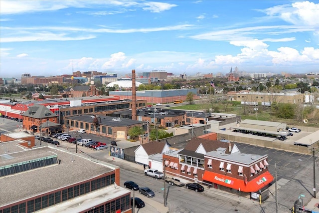drone / aerial view featuring a view of city